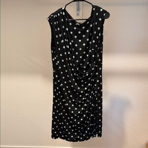 Dress Barn Women’s Black Polka Dot Dress Size 18